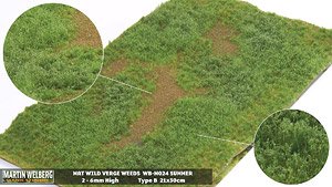 Mat Wild Verge Weeds 6mm High Summer (Plastic model)