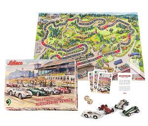 ピッコロ ボードゲーム `ニュルブルクリンク II` ピッコロレーシングカー4台付 (ミニカー)