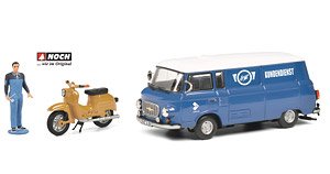 Barkas B 1000 `Simson Customer Service` Schwalbe KR51, w/Mechanic Figure (Diecast Car)