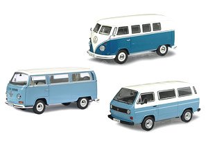 VW T1b, T2a, T3a 3-Car Set (Diecast Car)