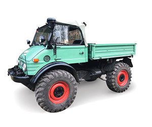 Unimog 406 Cabrio Green (Diecast Car)