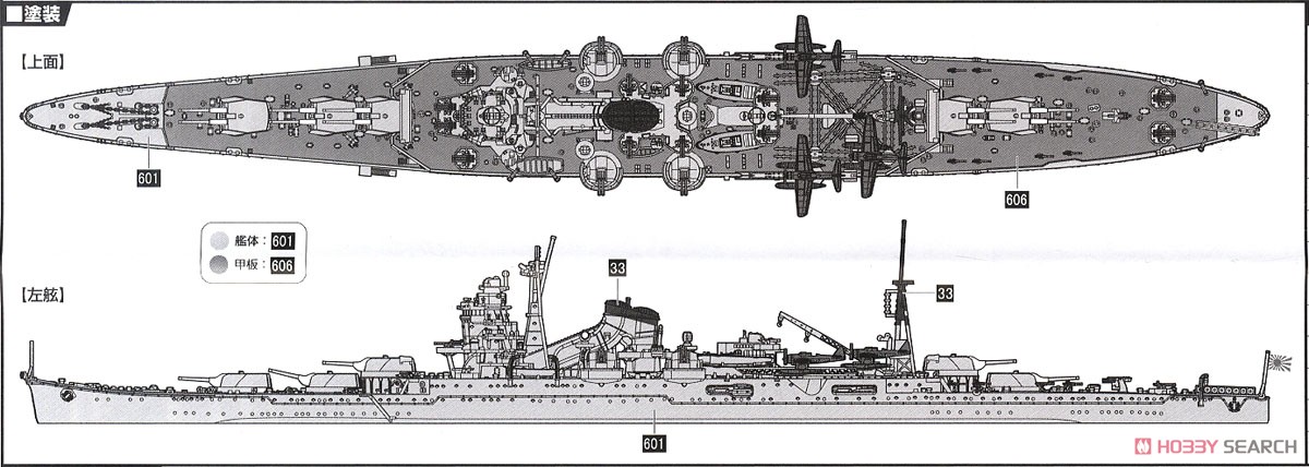 日本海軍重巡洋艦 伊吹 (プラモデル) 塗装2