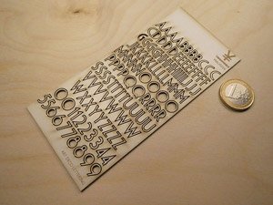 アールデコ調細文字レタリングセット (プラモデル)