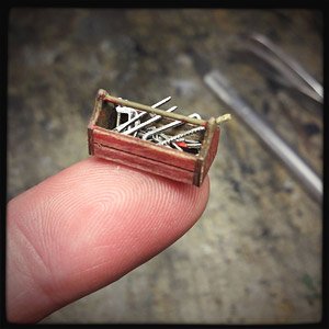 木製一本手工具箱&工具セット #2 (プラモデル)
