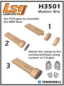 Modern War Type A Bootprint Stamps (Plastic model)