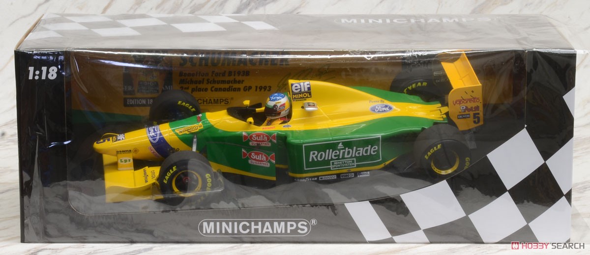 ベネトン フォード B193 ミハエル・シューマッハー カナダGP 1993 2位入賞 (ミニカー) パッケージ1