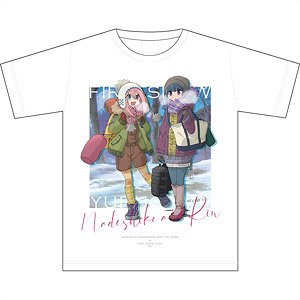 Yurucamp First Snow Camp Graphic T-Shirt (Anime Toy)