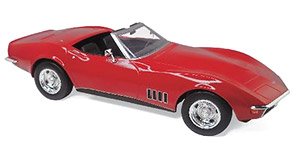 シボレー コルベット コンバーチブル 1969 レッド (ミニカー)