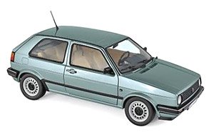 VW ゴルフ CL 1987 メタリックライトグリーン (ミニカー)