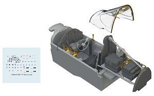 P-38G コックピットセット (タミヤ用) (プラモデル)