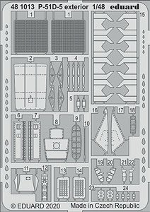 P-51D-5 外装エッチングパーツ (エアフィックス用) (プラモデル)