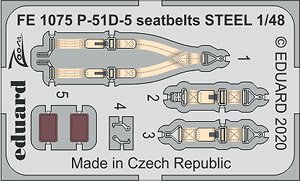 P-51D-5 シートベルト (ステンレス製) (エアフィックス用) (プラモデル)