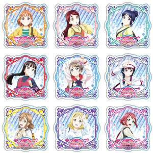 Love Live! Sunshine!! The School Idol Movie Over the Rainbow Acrylic Badge Casual Wear Ver.2 (Set of 9) (Anime Toy)