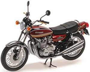 Kawasaki 900 Z1 `Super 4` - 1972 - Red / Brown (Diecast Car)