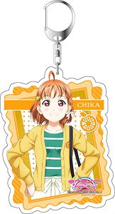 Love Live! Sunshine!! The School Idol Movie Over the Rainbow Big Key Ring Chika Takami Casual Wear Ver.2 (Anime Toy)