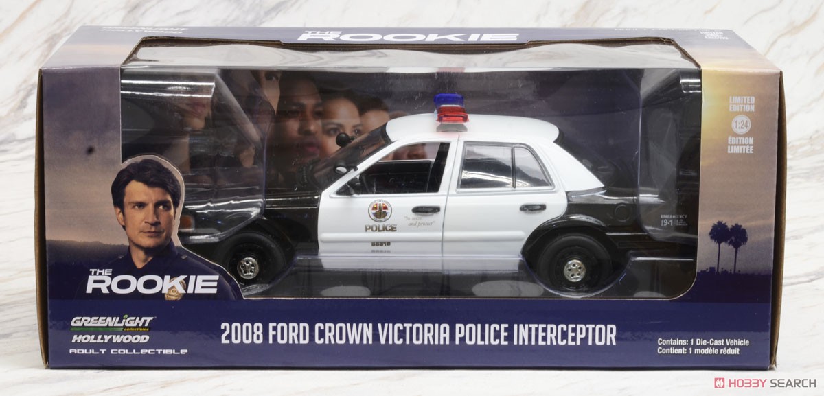 The Rookie (2018-Current TV Series) - 2008 Ford Crown Victoria Police Interceptor - Los Angeles Police Department (LAPD) (Diecast Car) Package1