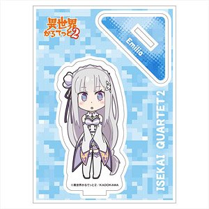 Isekai Quartetto 2 Acrylic Stand Minimini Emilia (Anime Toy)