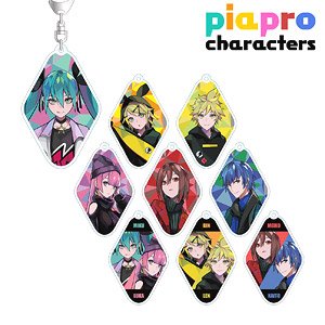 Piapro Characters Street Style Art by Lam Trading Acrylic Key Ring (Set of 9) (Anime Toy)