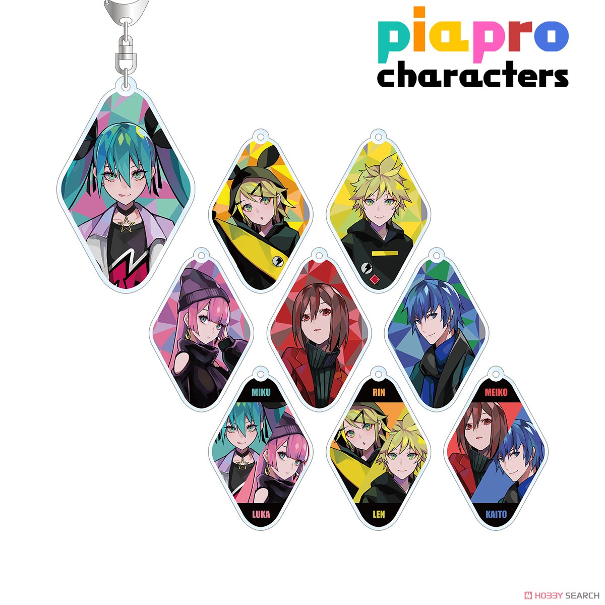 Piapro Characters Street Style Art by Lam Trading Acrylic Key Ring (Set of 9) (Anime Toy) Item picture10