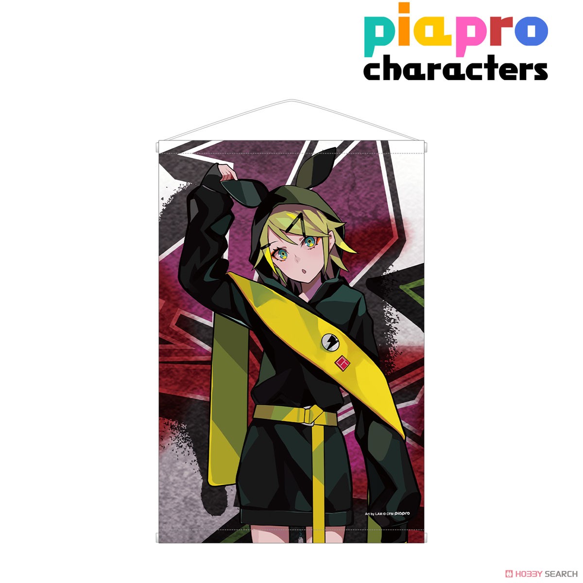 Piapro Characters Kagamine Rin Street Style Art by Lam Tapestry (Anime Toy) Item picture1