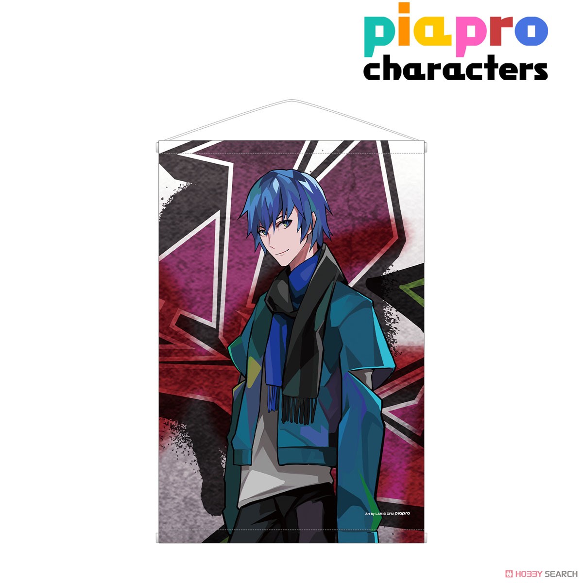 Piapro Characters Kaito Street Style Art by Lam Tapestry (Anime Toy) Item picture1