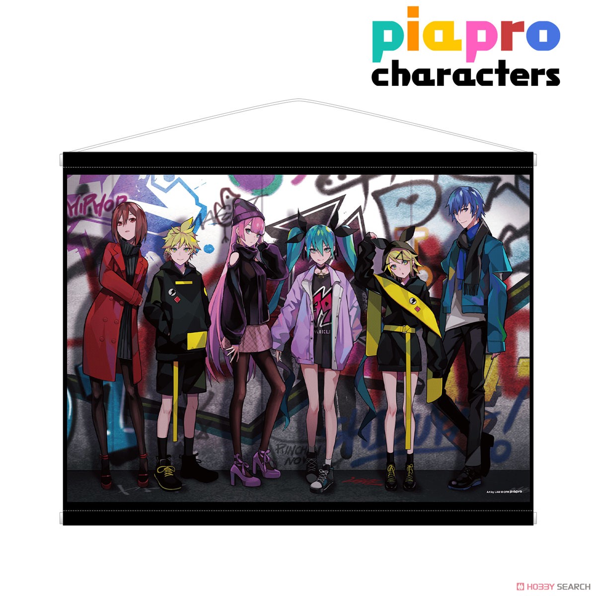Piapro Characters Street Style Art by Lam Tapestry (Anime Toy) Item picture1