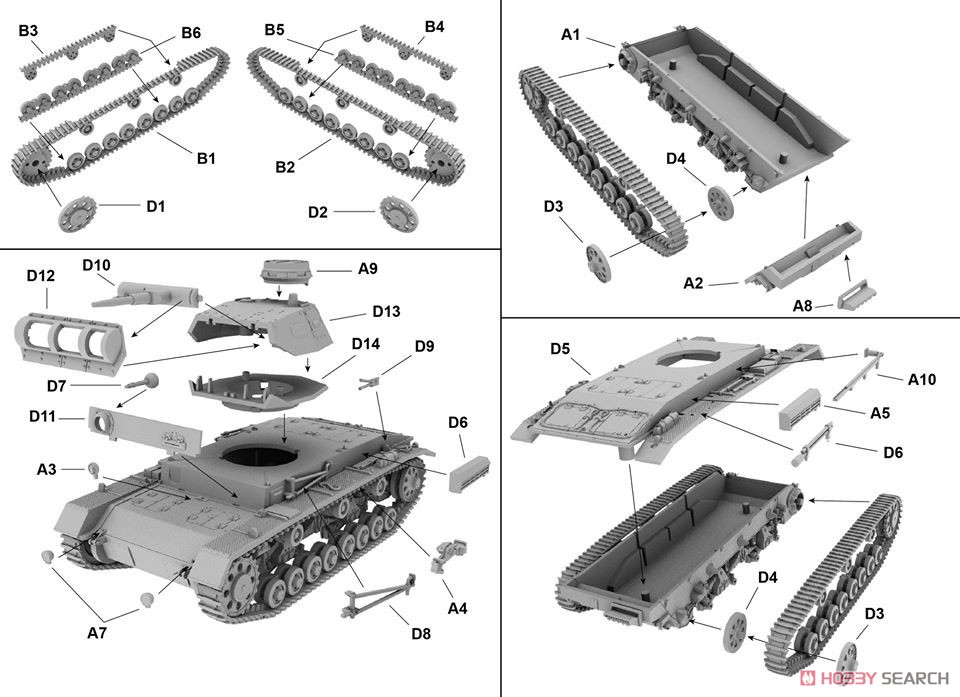 独・III号戦車D型 (プラモデル) 設計図1