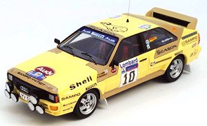 アウディ クアトロ 1983年RACラリー 4位 #10 Lasse Lampi / Pentti Kuukkala (ミニカー)