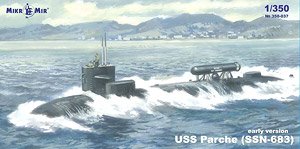 SSN-683 USS パーチー 原子力潜水艦 (初期型) (プラモデル)