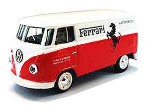 Volkswagen T1 Red Ferrari Automobiles (Diecast Car)