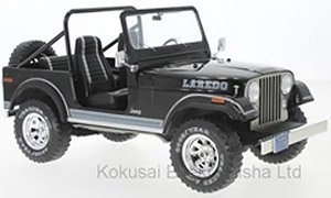 ジープ CJ-7 Laredo 1980 ブラック (ミニカー)