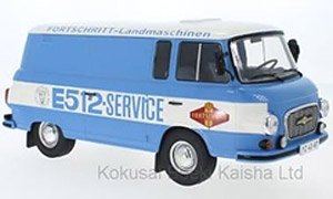 Barkas B 1000 Box Wagon progress service 1970 Blue / White (Diecast Car)