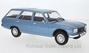 Peugeot 504 Break 1976 Metallic Light Blue (Diecast Car)