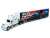 2019 John Force 150th Win Transporter in White and Black - John Force 150th Funny Car Win & Race Graphics (Diecast Car) Item picture1