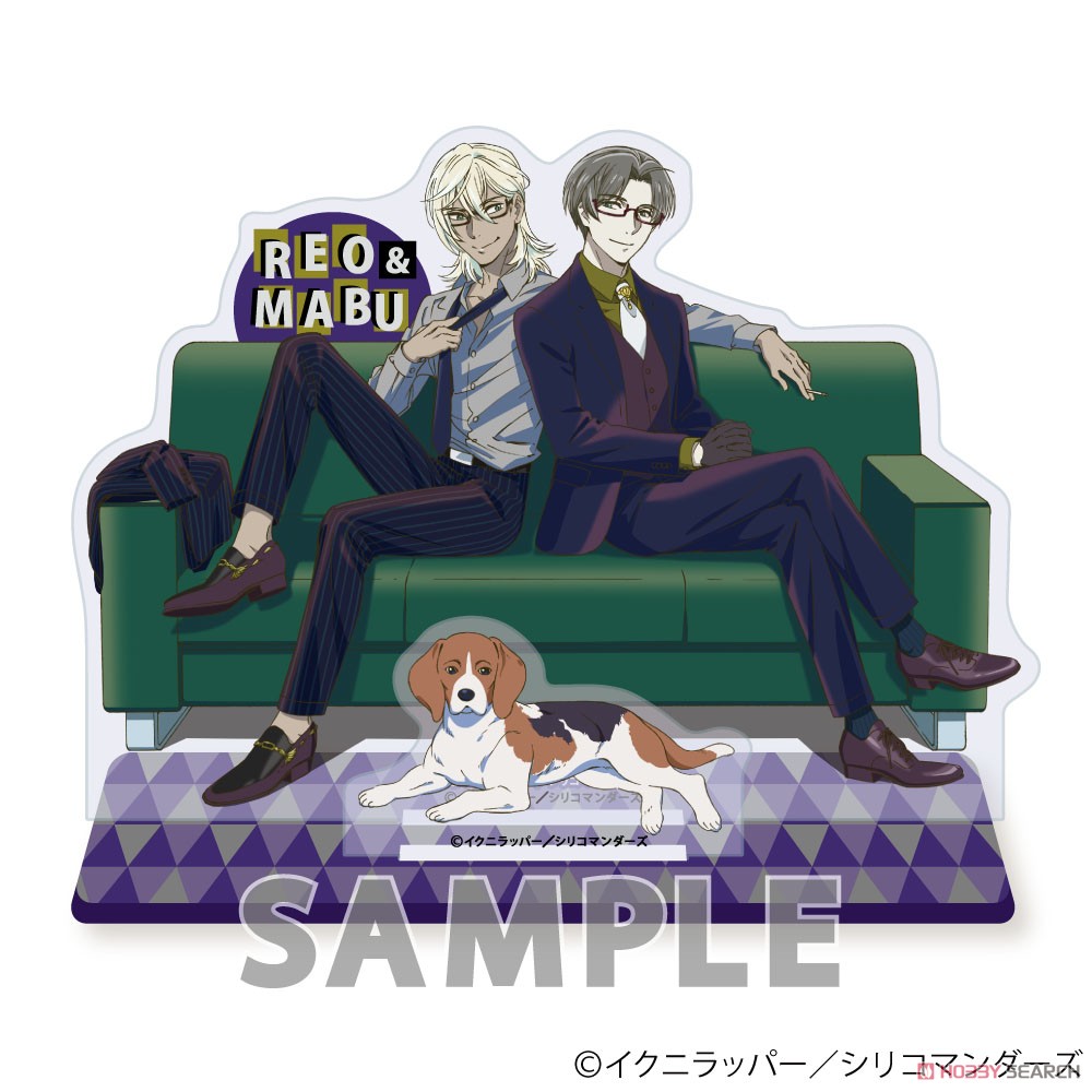 Sarazanmai Big Acrylic Stand Reo Niiboshi / Mabu Akutsu (Suits Style) A (Anime Toy) Item picture1