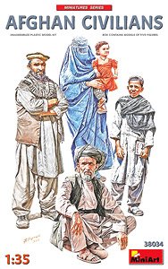 Afghan Civilians (Set of 5) (Plastic model)