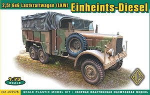 Einheits-Diesel Pritschenwagen (2,5t 6x6 LKW) (Plastic model)