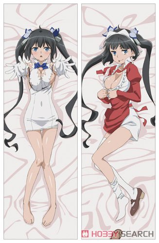 Is It Wrong to Try to Pick Up Girls in a Dungeon? II Hestia Dakimakura Cover (2Way Tricot) (Anime Toy) Item picture1
