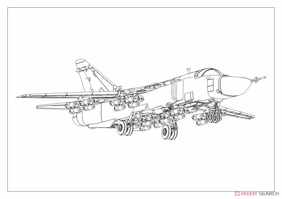 露・スホーイ Su-24M フェンサー・ウクライナ軍デジタル迷彩 (プラモデル) 設計図6