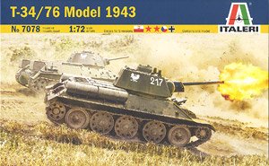 WW.II Soviet T-34/76 Mod.43 (Plastic model)
