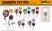 Carabiner Key Reel Haikyu!! To The Top 02 Tsukishima & Yamaguchi KKR (Anime Toy) その他の画像1 Thumbnail