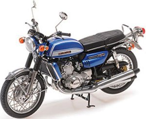 スズキ GT750 1972 ブルーメタリック (ミニカー)