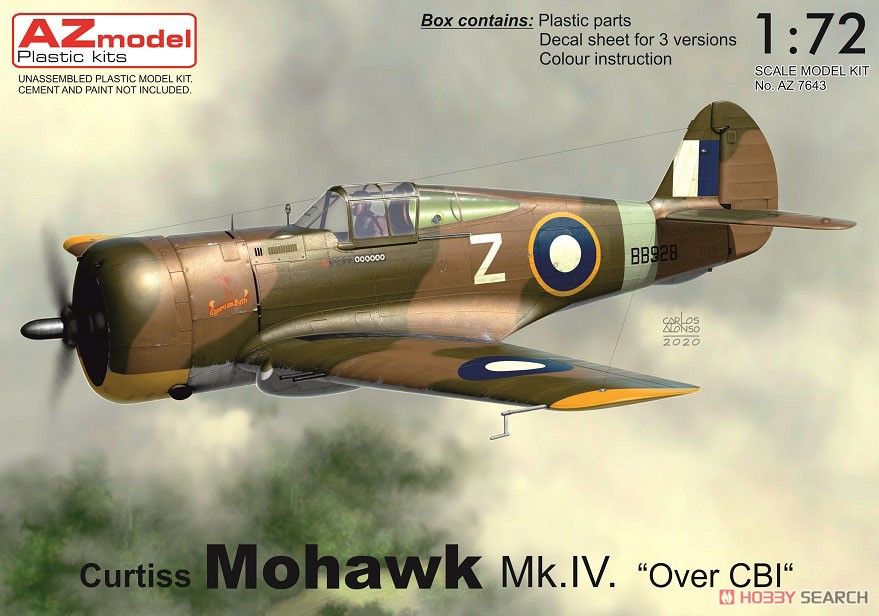 カーチス モホーク Mk.IV 「中国/ビルマ/インド戦線」 (プラモデル) パッケージ1