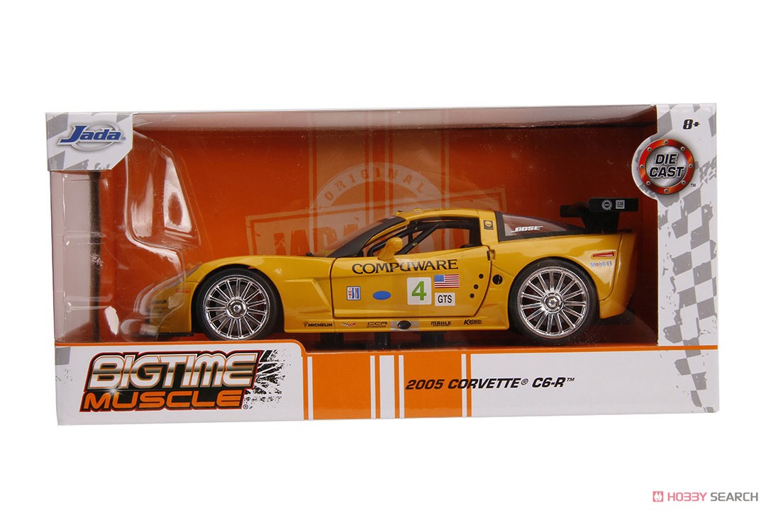 2005 Corvette C6R Yellow (Diecast Car) Package1