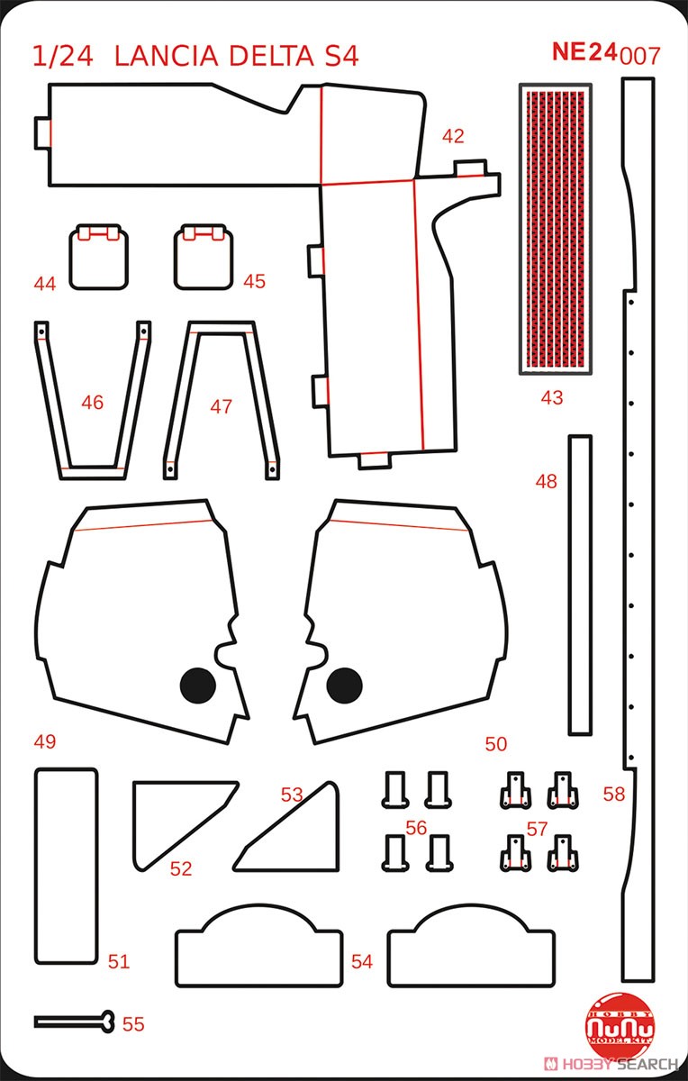 1/24 ランチア デルタS4 `86 サンレモラリー用 ディテールアップパーツ (アクセサリー) その他の画像1