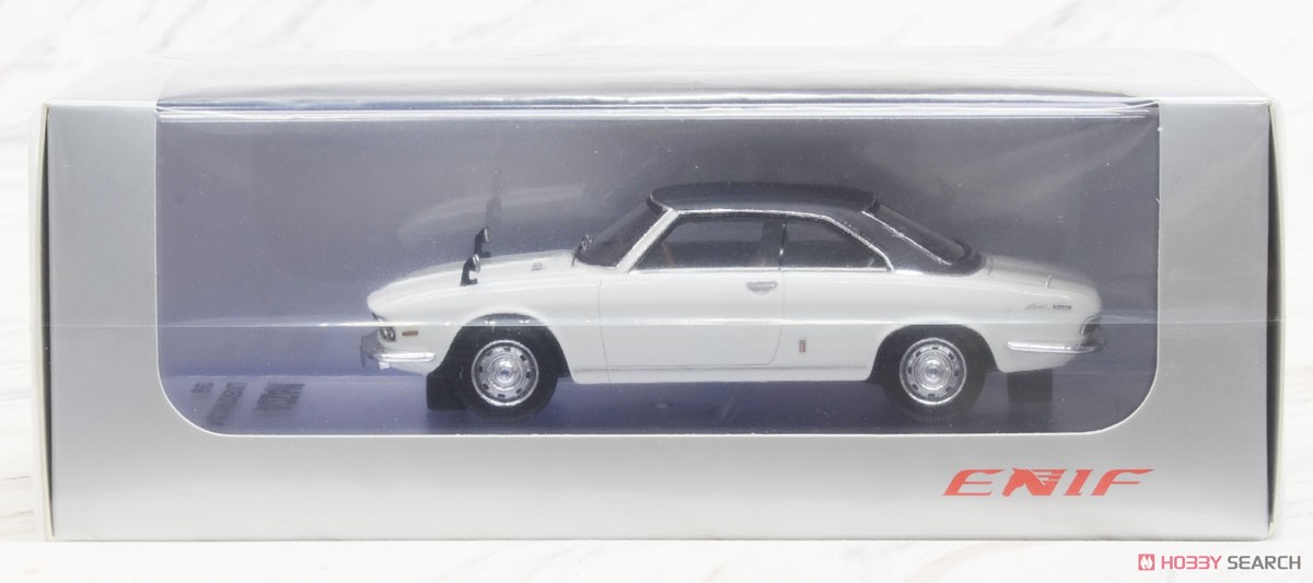 マツダ ルーチェ ロータリークーペ 1969年型 アイガーホワイト / レザートップ (ミニカー) パッケージ1