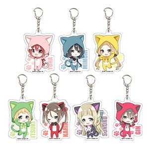 Acrylic Key Ring [Yuki Yuna is a Hero: The Wasio Sumi Chapter/Hero Chapter] 02 Cat Day Ver. Box (Mini Chara) (Set of 7) (Anime Toy)