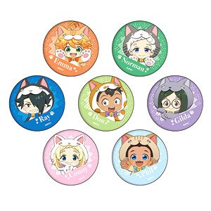 Can Badge [The Promised Neverland] 06 Cat Ver. Box (Mini Chara) (Set of 7) (Anime Toy)