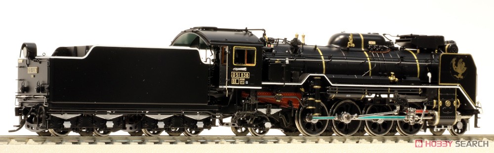16番(HO) D51形蒸気機関車 838号機 お召仕様 (真鍮製車体×カンタムサウンドシステム搭載ハイブリッド製品) (塗装済み完成品) (鉄道模型) 商品画像2