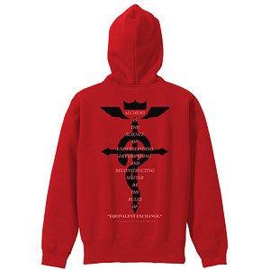 Fullmetal Alchemist Framel`s Cross Zip Parka Red M (Anime Toy)